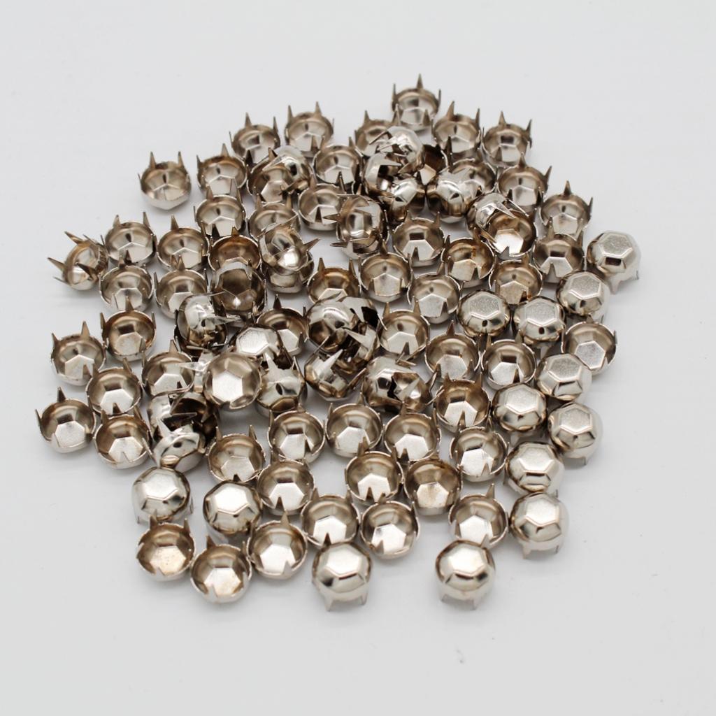 100x Football Claw Rivets Punk  Rivets for Clothes Belt Leather Crafts