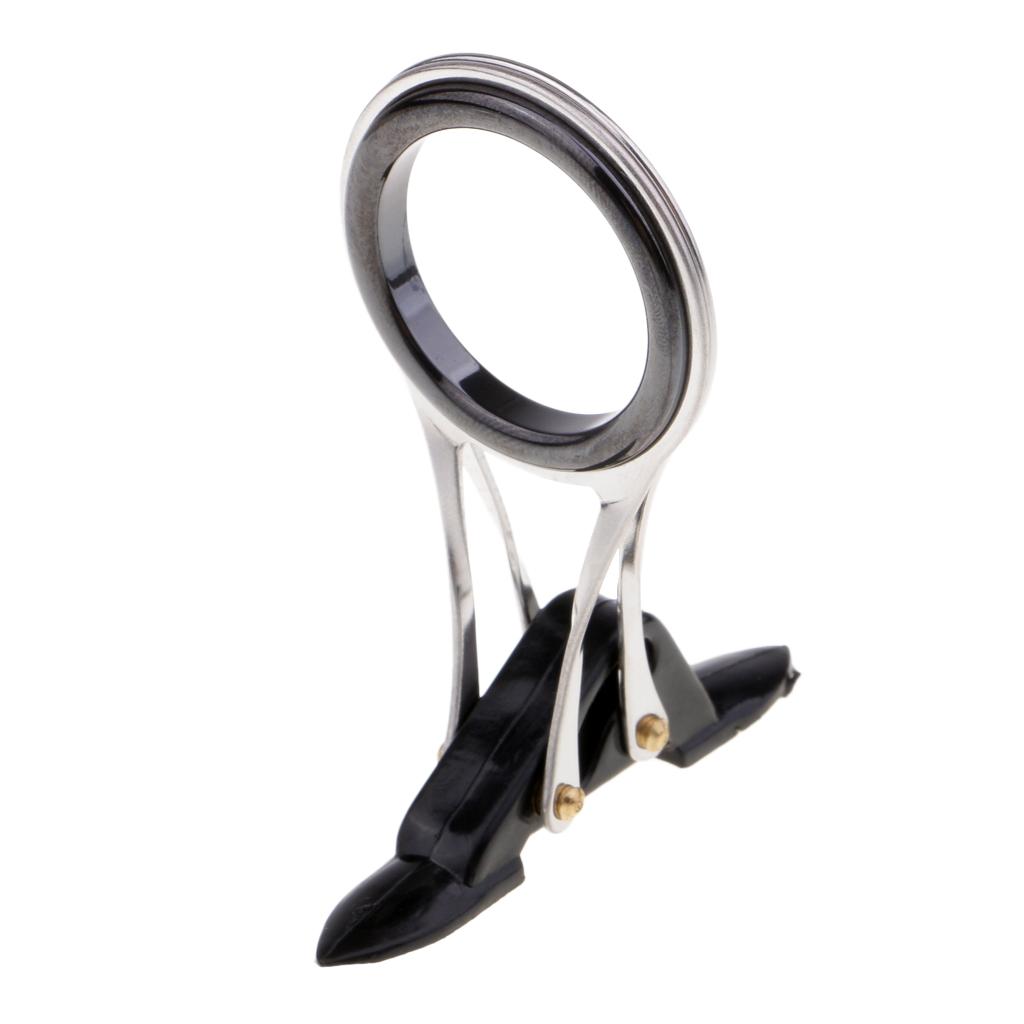Fishing Line Rod Guide Eyes Ceramic Ring Foldable DIY Tip Repair Kit 3.3cm