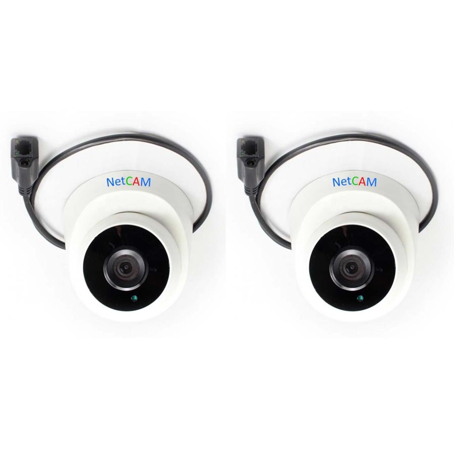 Bộ 2 Camera IP giám sát hồng ngoại NetCAM NC-109IP 1.3 - Hàng Chính Hãng