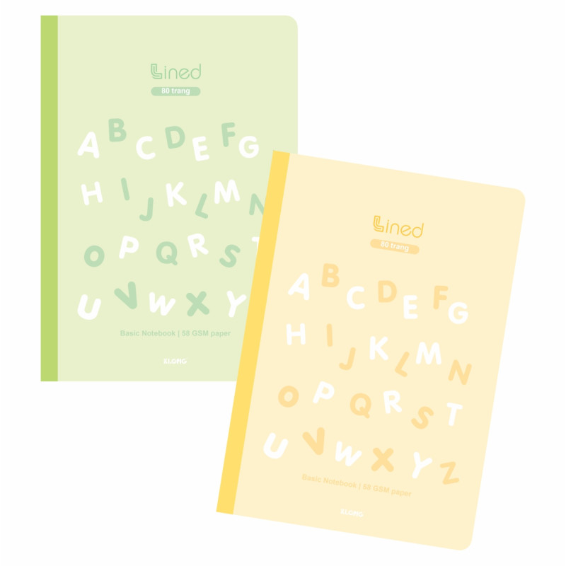 Vở kẻ ngang Lined B5 80 trang 58/92; MS: 815