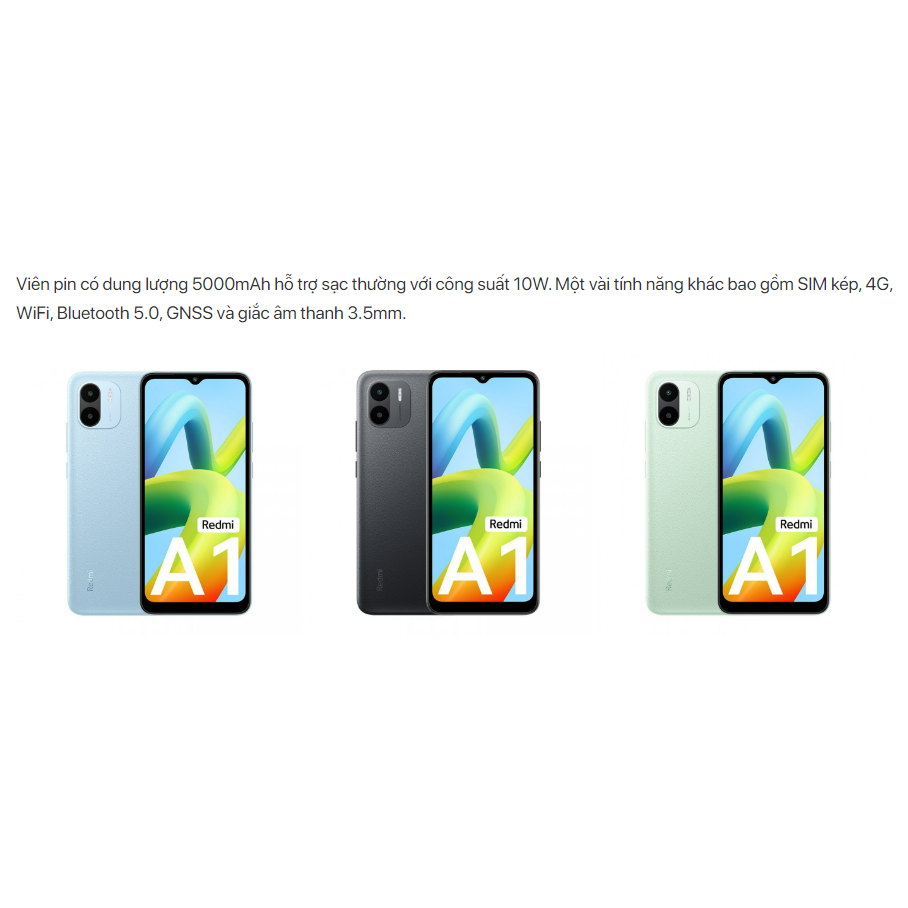Điện thoại Xiaomi Redmi A1 - Hàng chính hãng