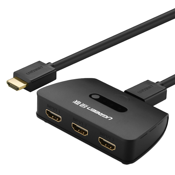 Bộ Gộp HDMI 3 Vào 1 Ra Ugreen 40215 - Hàng Chính Hãng