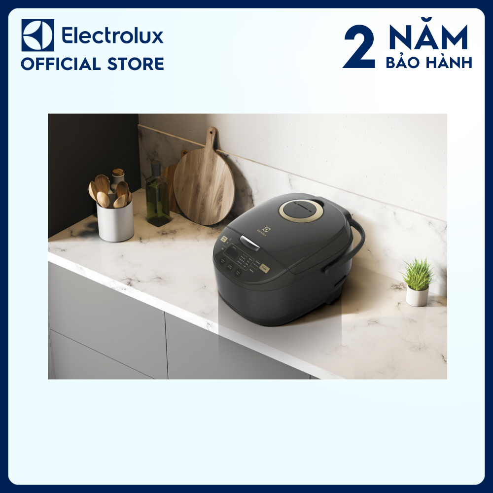 Nồi cơm điện Electrolux 1.8L E7RC1-650K - Màu đen - Nhiều chương trình nấu đa dạng - Bảo hành 2 năm toàn quốc [Hàng chính hãng].