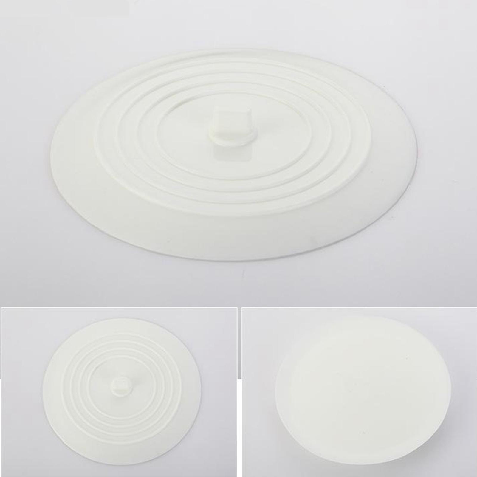 Silicone Tub Stopper Bathtub Drain Stopper Sealing Sink Stopper White