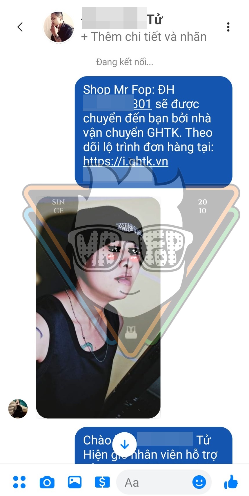 Áo vải lưới móc gài hông trái Tomboy Transguy