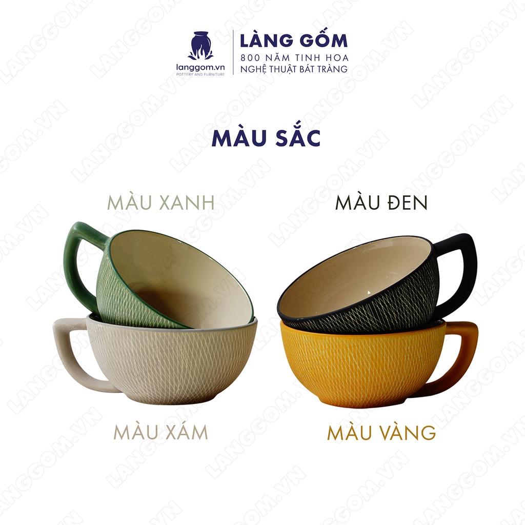 Chén bát ăn cơm Bát Tràng kiểu gại chất liệu gốm sứ cao cấp - Làng Gốm Bát Tràng