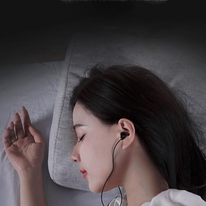 Tai nghe có dây Tai nghe ngủ Tai nghe thể thao Tai nghe thể thao chống ồn 1,2M Ngủ trong tai Tai nghe âm thanh nổi âm trầm sâu có micrô Màu sắc: như hình ảnh