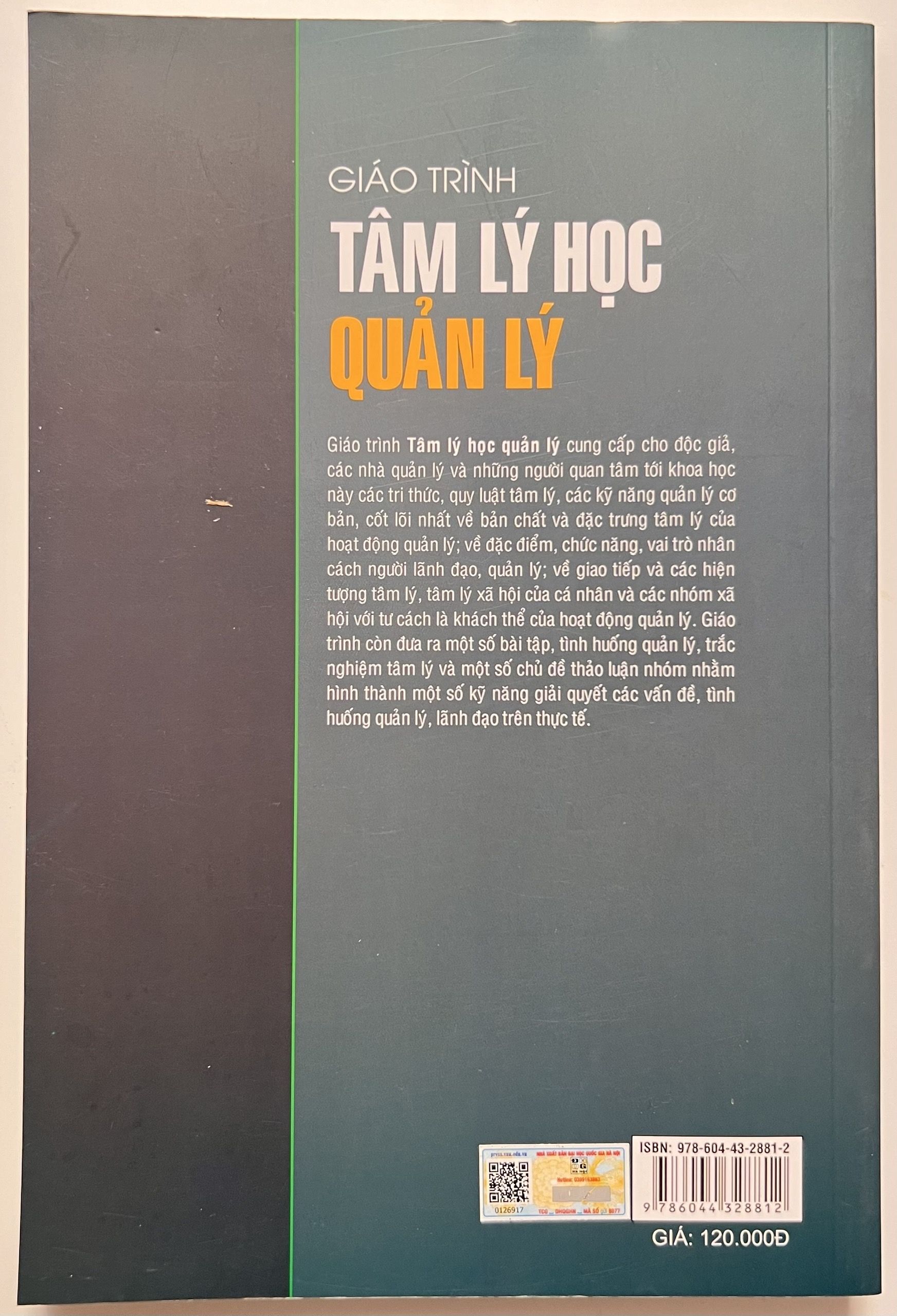 Sách - Giáo Trình Tâm Lý Học Quản Lý