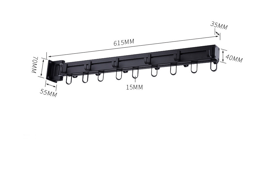 Giá treo quần áo gắng tường có thể gập lại