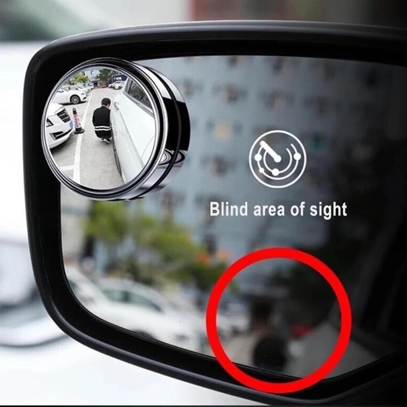 Gương chiếu hậu soi điểm mù hình tròn góc nhìn rộng xoay 360 độ dành cho xe hơi