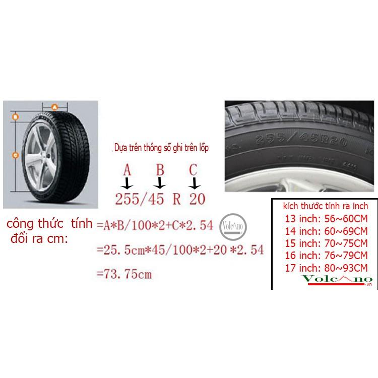 Bọc Lốp Dự Phòng Xe PAJERO, 15inch