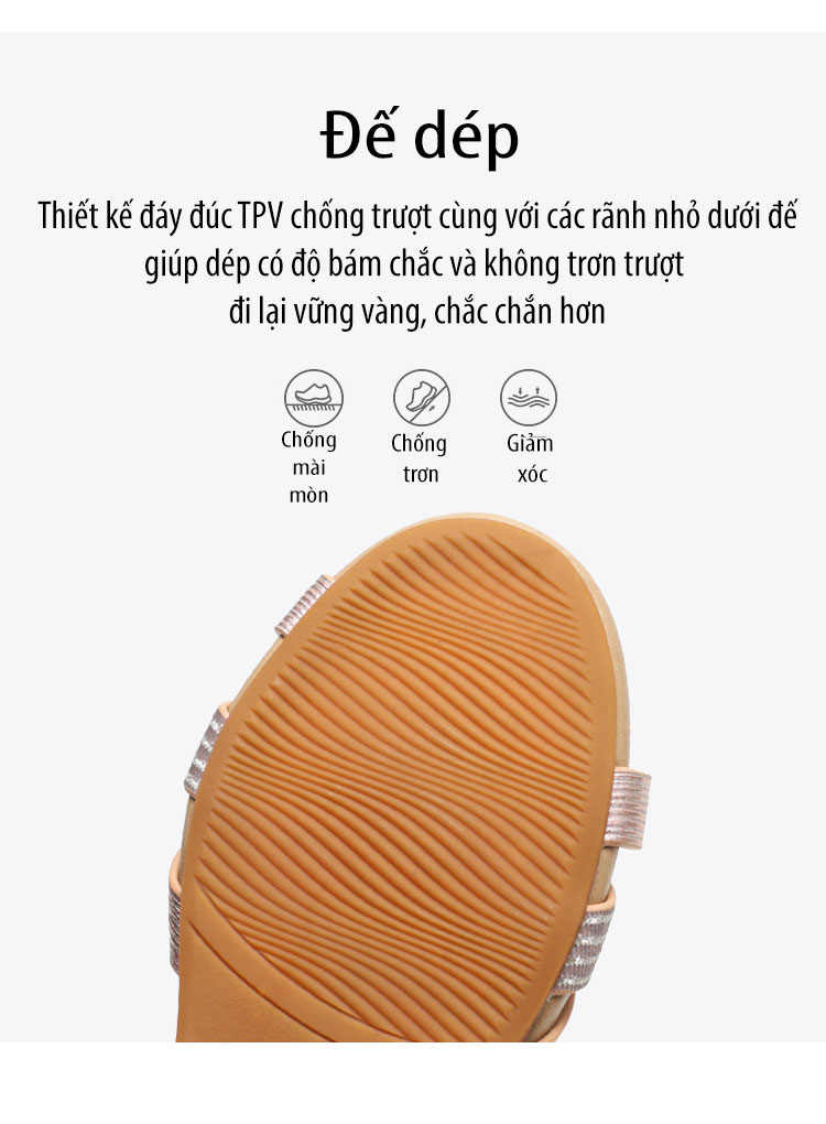 Giày quai ngang nữ giày sandals nữ dép quai hậu nữ cao 5 cm - DQH.320-97A