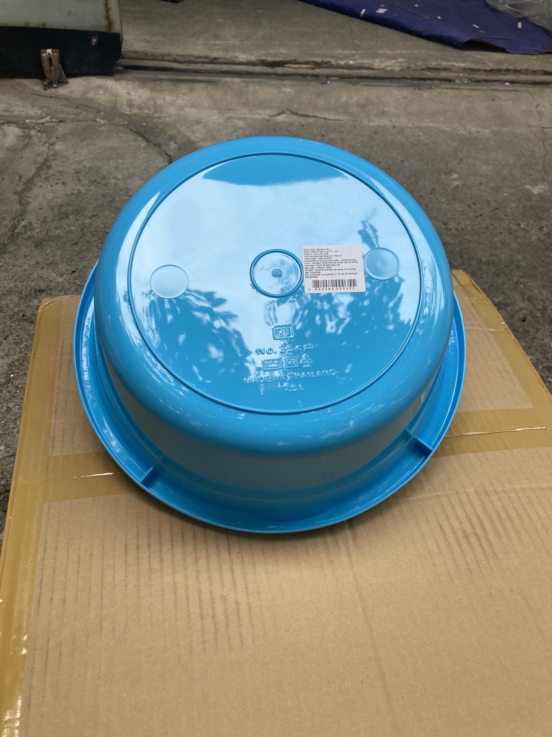 Bộ 2 chậu nhựa tròn JCJ 7.5L bền đẹp & an toàn cho sức khỏe người dùng - made in Thai Lan