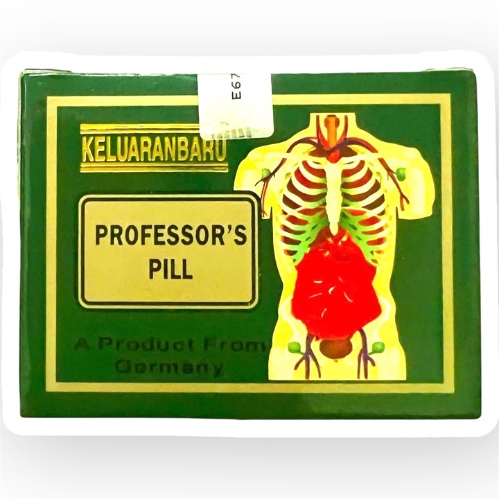 Viên uống đau nhức xương khớp xanh Professor's Pill xuất xứ Malaysia - Hộp gồm 20 ống - Mã số 1470