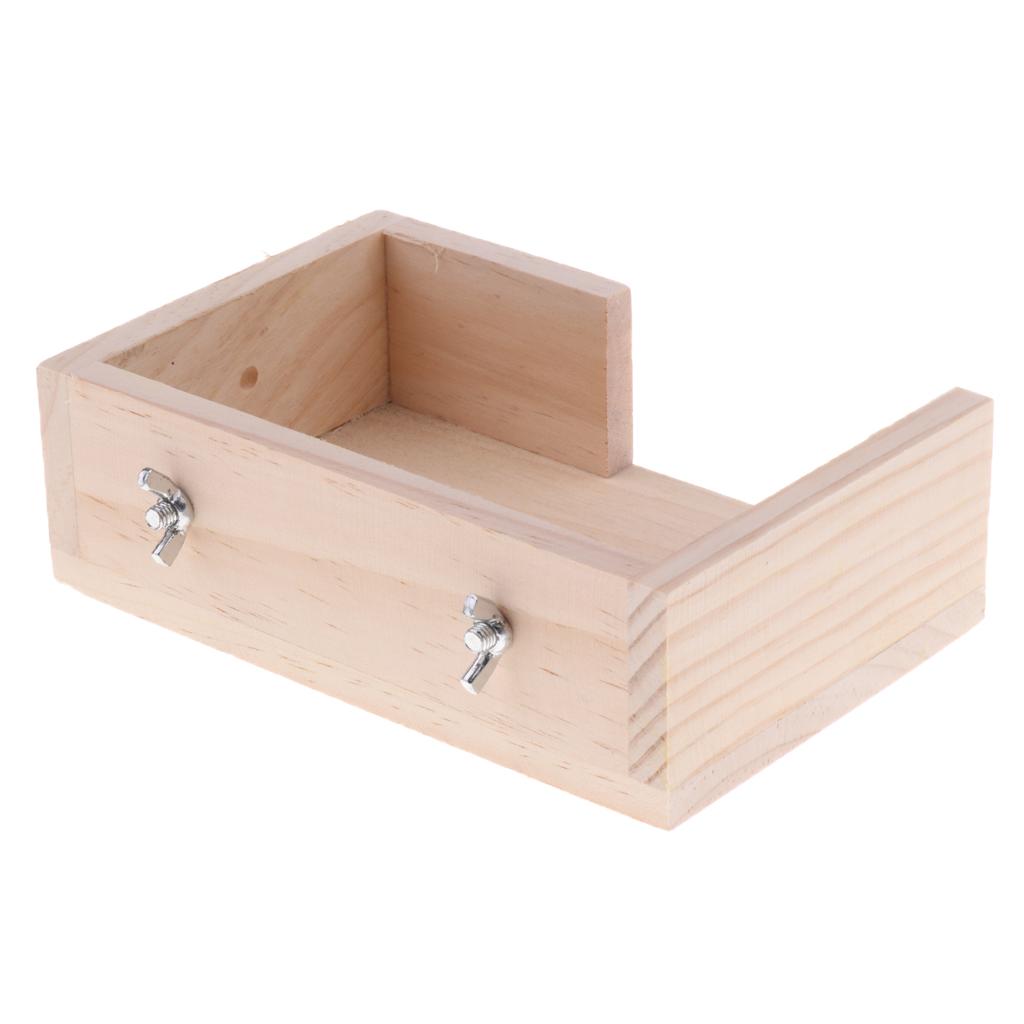 Pet Wooden Platform Stand Toy Hamster Perches For Bird Parrot Cage