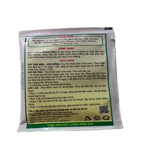 Phân bón Amino điều hòa sinh trưởng 20ml