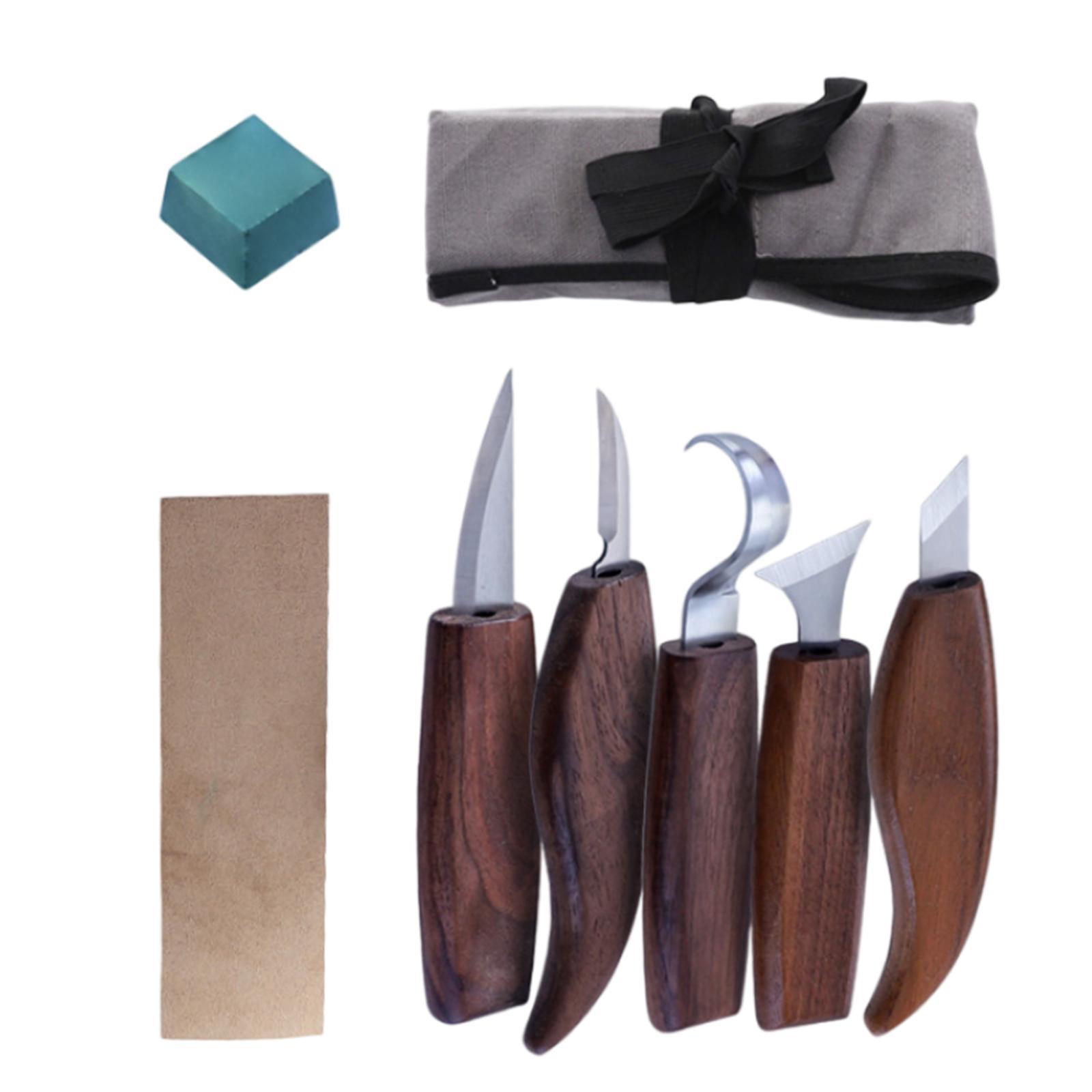 8 Pieces Beginners Whittling Kits Wood Carving Tools Detailed Caving Woodworking DIY Carving Tool for Plaster Carving Handmade Wood Carving