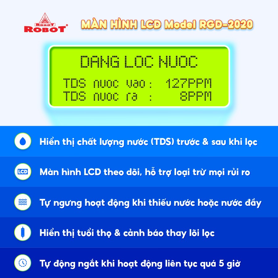 Máy Lọc Nước Nóng Nguội ROBOT Classy Pro 339GH-UR Công Nghệ Lọc R.O + U.F - Hàng Chính Hãng