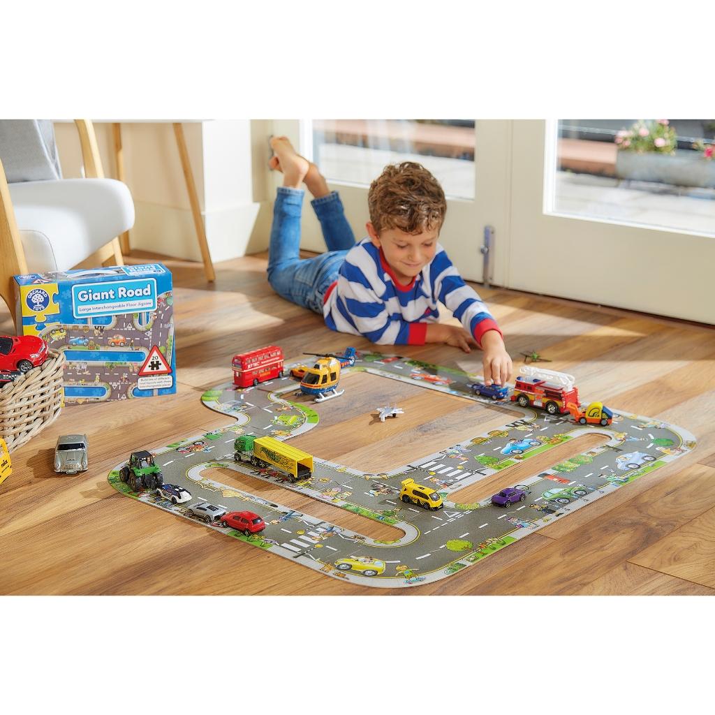 Trò chơi trí tuệ GIANT ROAD - Orchard Toys kích thích trí tưởng tượng, tăng kiến thức giao thông