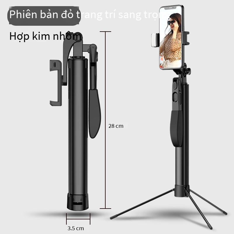 Điện thoại di động tốt nhất bluetooth selfie stick ổn định chân máy chống rung chụp ảnh tự sướng hiện vật video phát sóng trực tiếp khung lấp đầy ánh sáng