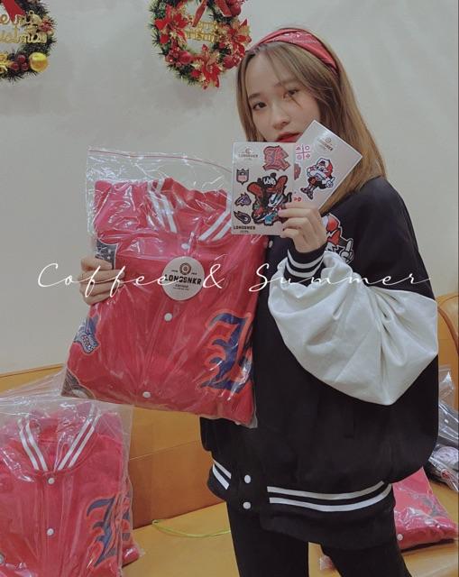 _ Áo khoác VARSITY họa tiết Longsnkr chất nỉ cao cấp giữ nhiệt và thoáng - Bomber /Varsity