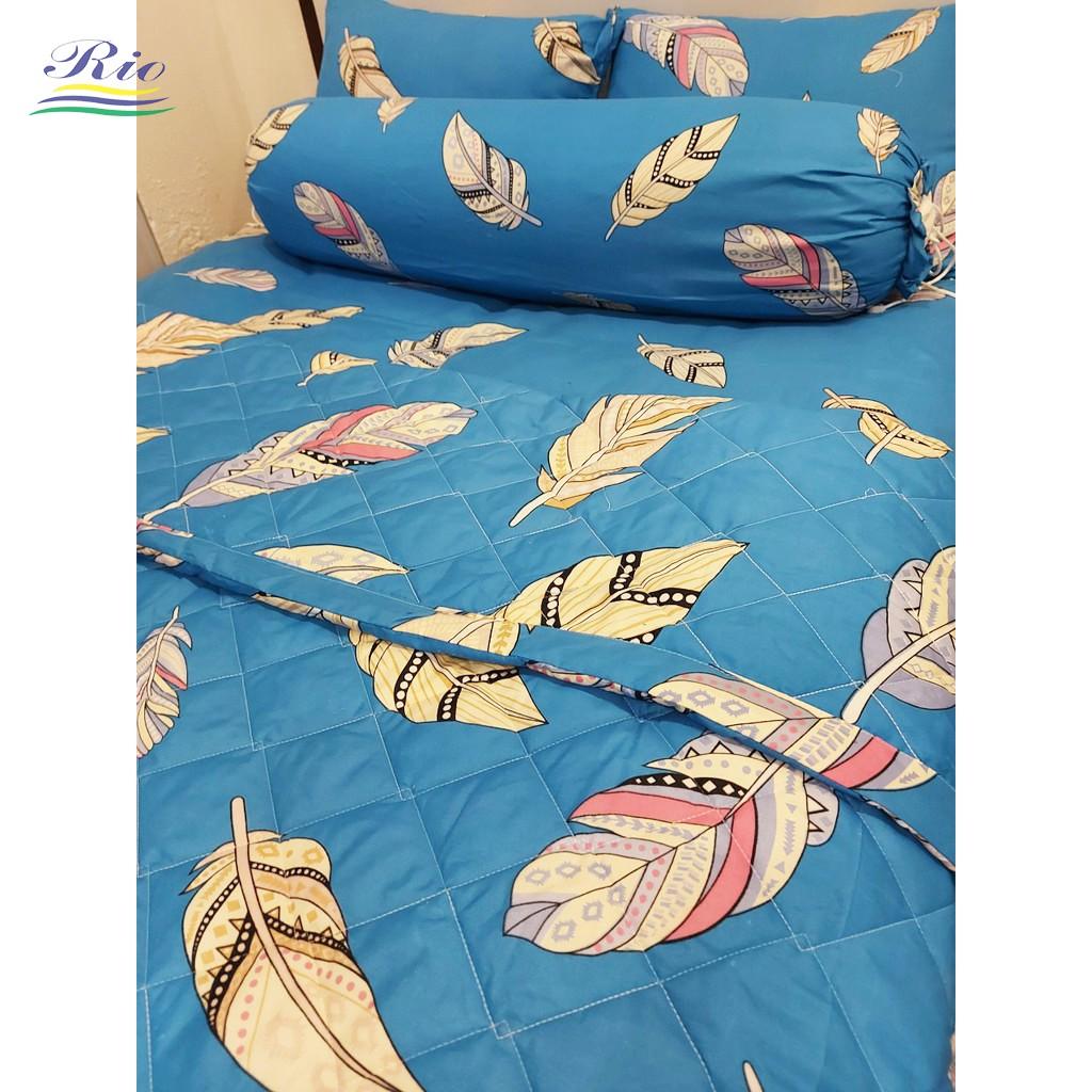 Bộ Chăn Ga Gối Cotton Riotex Chất Cotton Lụa Nhân Tao Kích Thước 1m/1m2/1m4/1m6/1m8