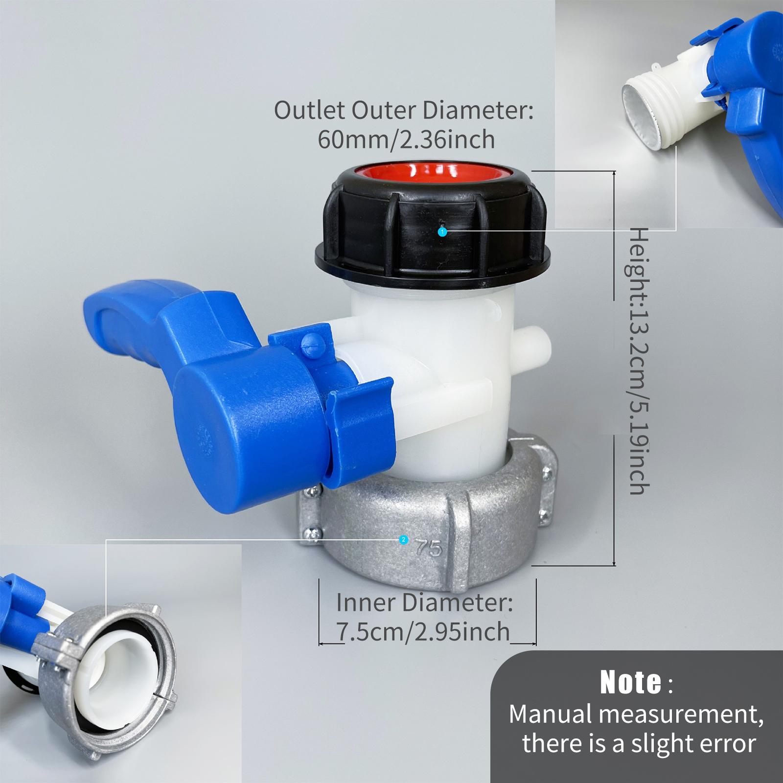 Bộ Điều Hợp Xả Bồn Chứa Ibc Vòi Đầu Ra 75Mm
