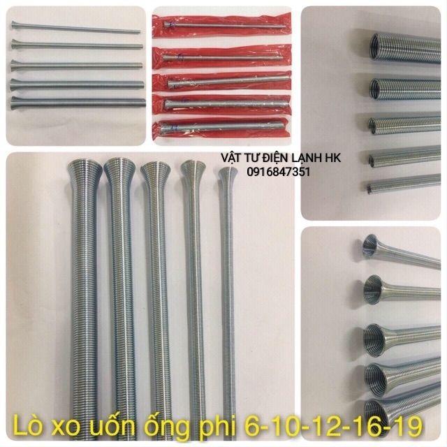 Lò xo uốn ống đồng các size cỡ phi 6 - 10 - 12 - 16 - 19