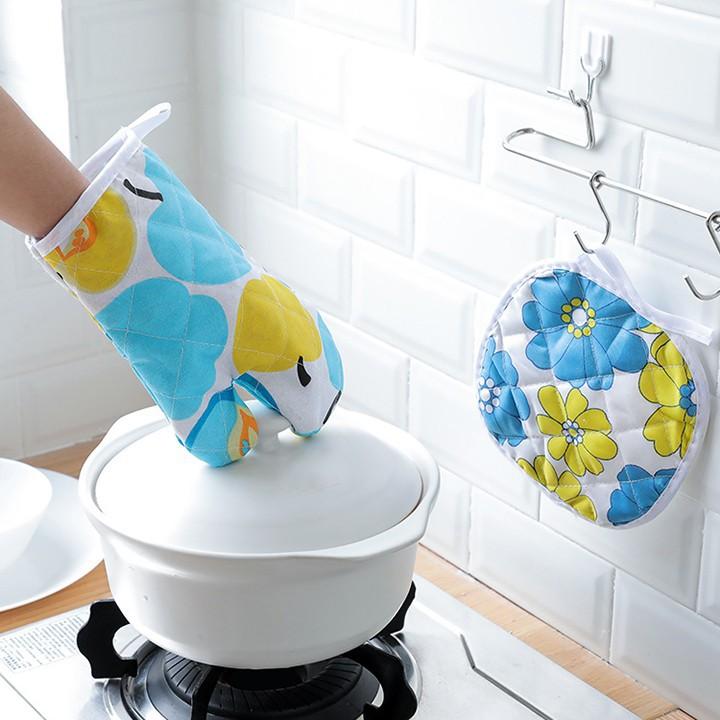 Găng Tay Nhà Bếp Bắc Xoong Nồi Chống Nóng