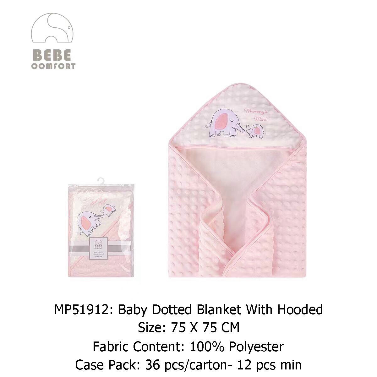 Khăn ủ cho bé sơ sinh 100% cotton cho bé BEBE COMFORT, chăn ủ cotton cao cấp, khăn choàng