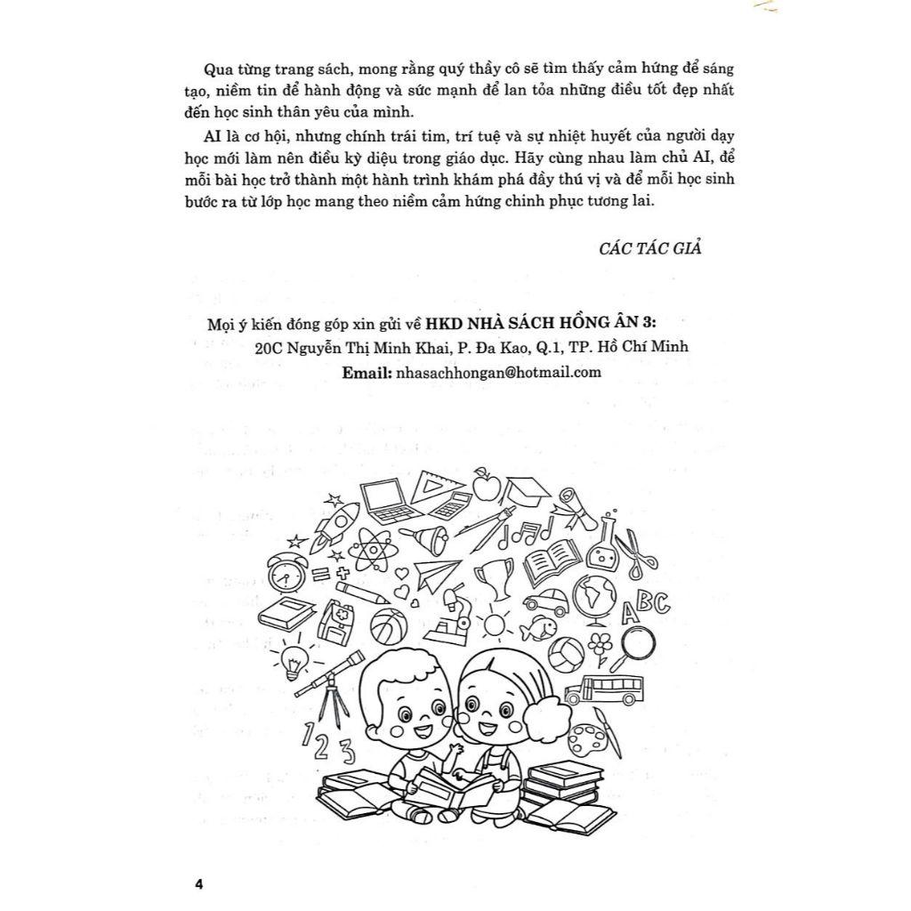 Sách-Ứng Dụng Trí Tuệ Nhân Tạo AI Trong Dạy Và Học Tiểu Học (Dành Cho Giáo Viên Và Học Sinh)