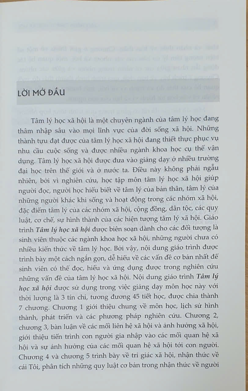 Sách - Giáo trình tâm lý học xã hội