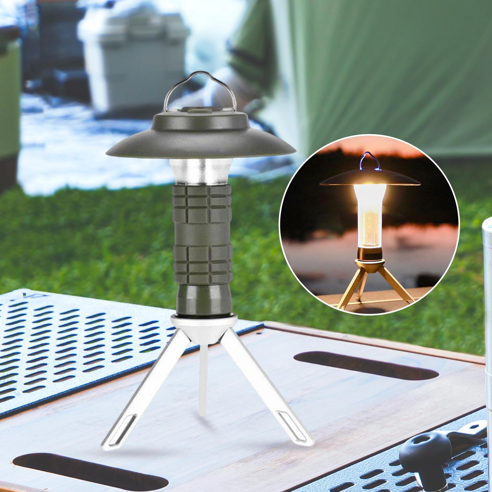 LED Camping Lantern Lamp Outdoor Light Detachable Tripod Portable for Hiking