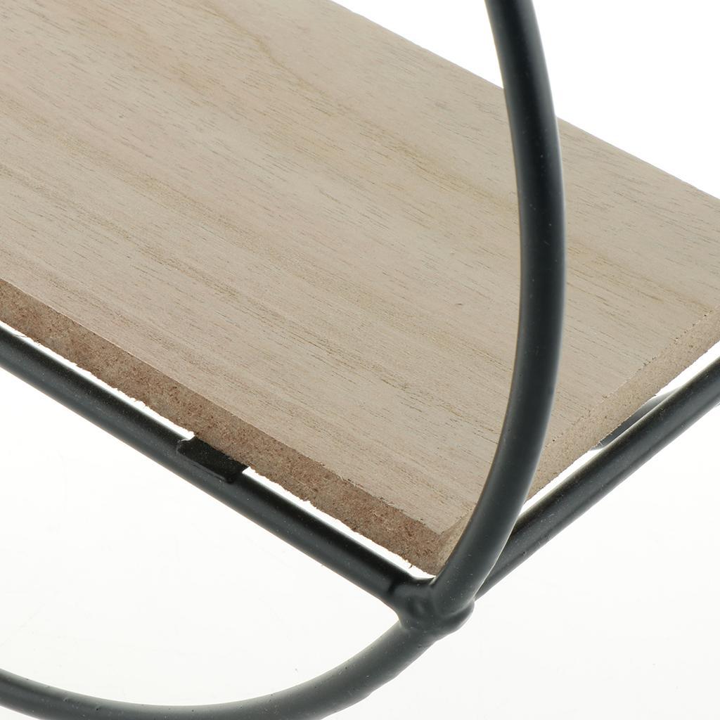 Vintage Iron Wall Shelves Display Flower Vase Holder Rack