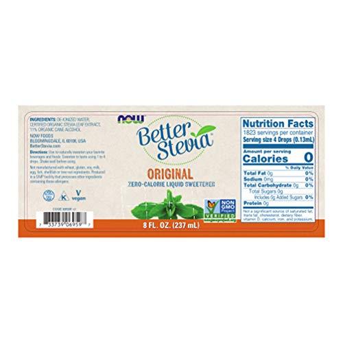 Đường Cỏ Ngọt Dạng Nước NOW Foods Better Stevia Original