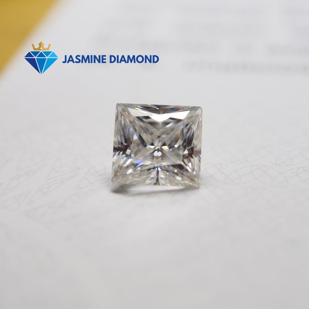 Kim cương nhân tạo Mỹ Moissanite giác cắt Princess