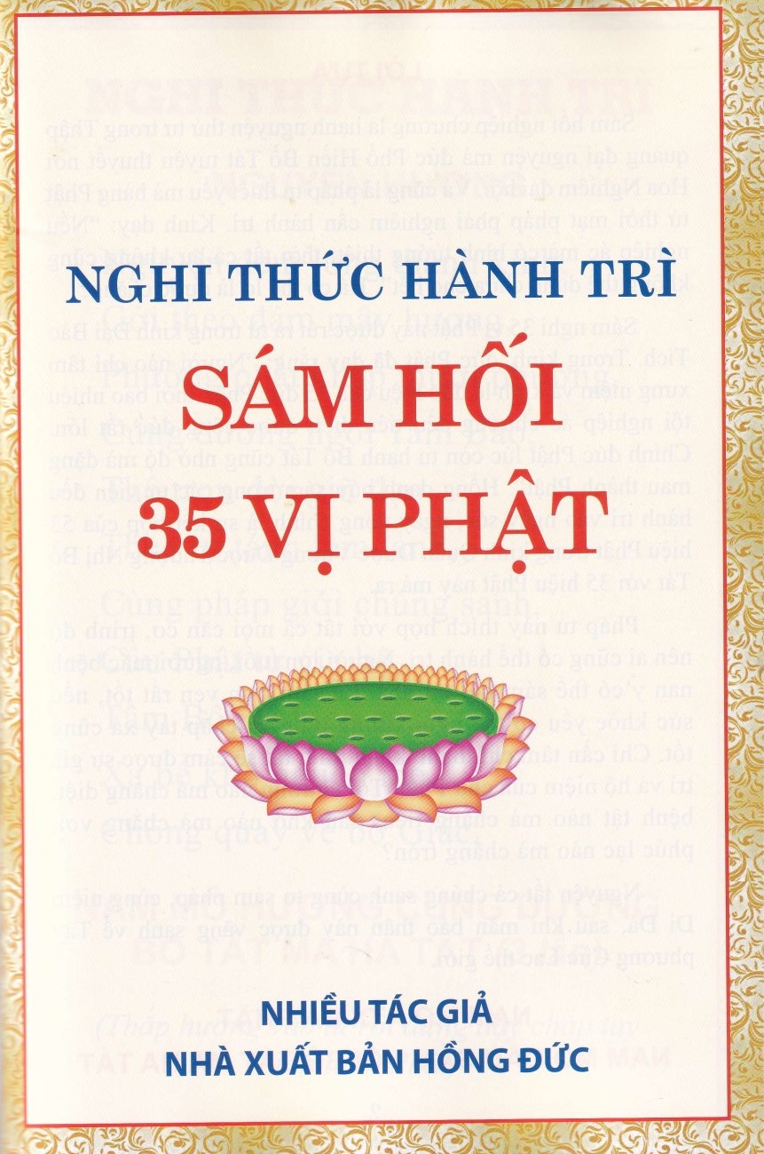 NGHI THƯC HÀNH TRÌ SÁM HỐI 35 VỊ PHẬT