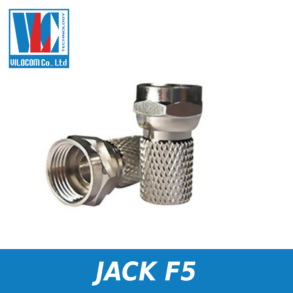 Jack nối F5 sử dụng phù hợp các loại cáp đồng trục tín hiệu Camera - GIÁ 1 CÁI