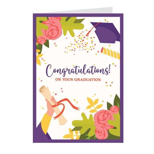 Thiệp chúc mừng congratulations - Thiệp Grey 10x15cm - 10-TN01