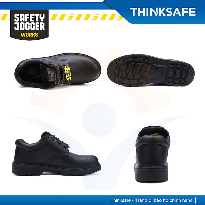 Giày bảo hộ lao động Safety Jogger X1110, giày chống đinh cổ thấp, chống nước, kiểu dáng thể thao, giầy công trường, công trình cao cấp