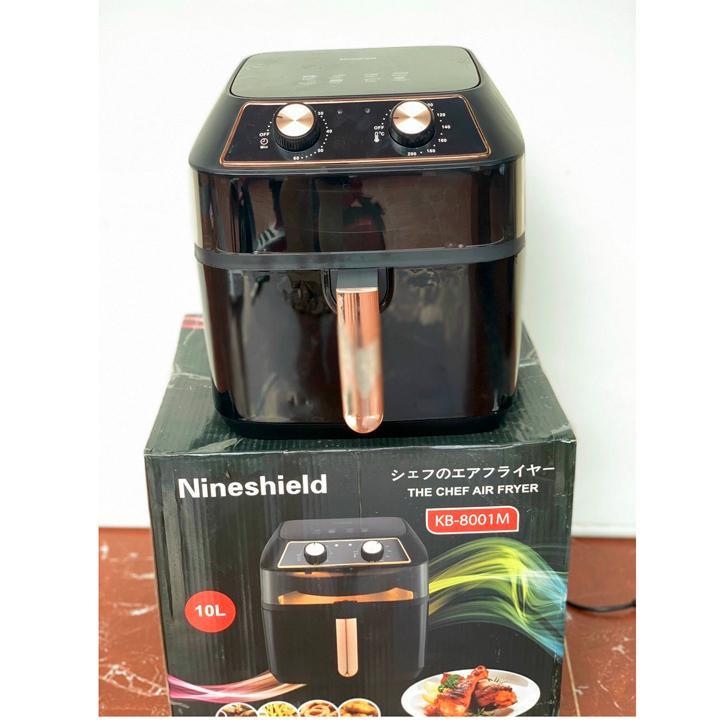 Nồi chiên không dầu 10L Nine Shield KB-8001M , Siêu To Khổng Lồ Thế Hệ Mới Nhất 2021