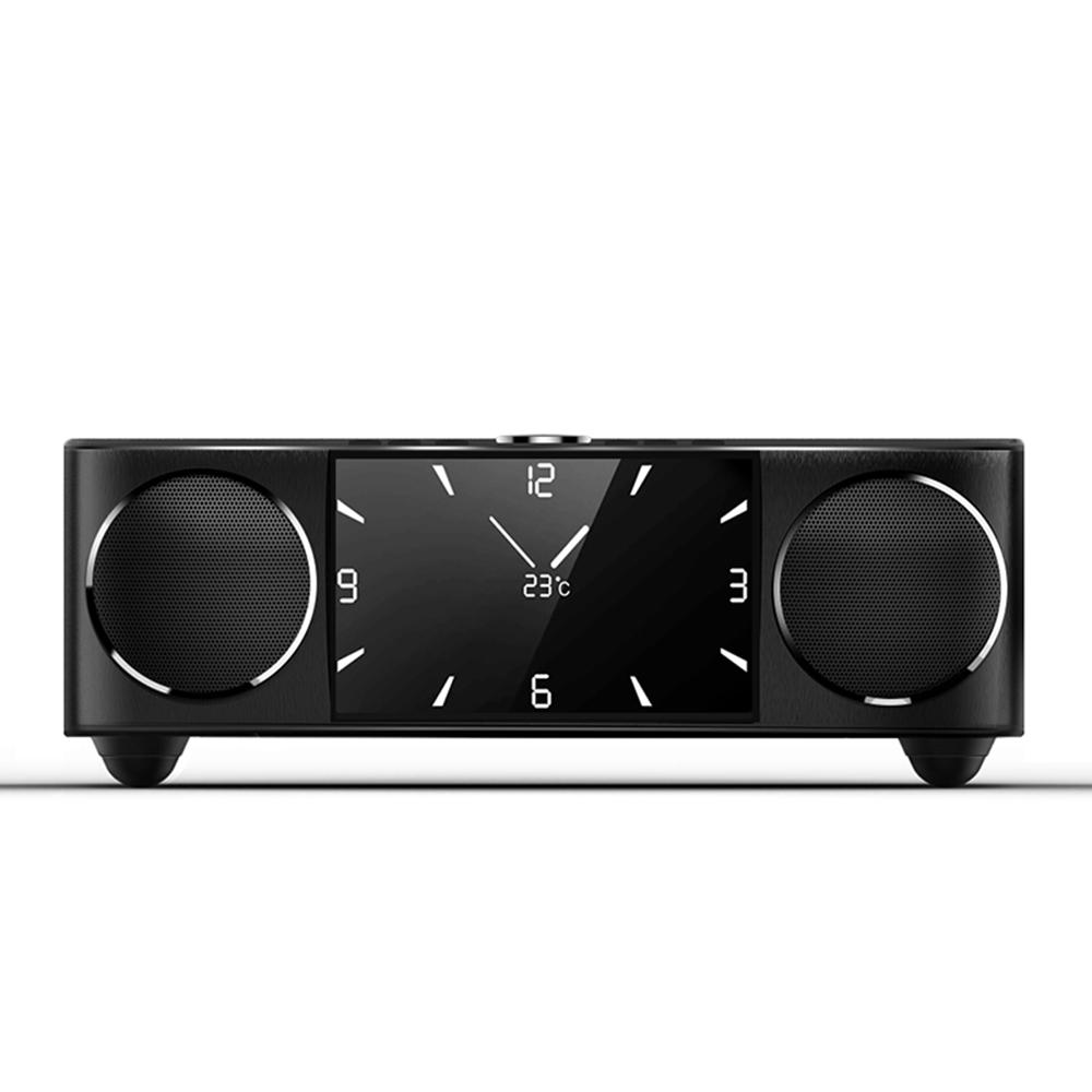 Loa Bluetooth Công Suất Cao S99 SOAIY Loa Bluetooth Không Dây Khí Quyển Cao Cấp Phim Có Màn Hình Có Đồng Hồ Loa Siêu Trầm Color: white Set Type: Speaker