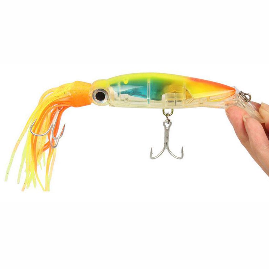 2Pcs Squid Jig Fishing Tackle Bait Hook Tuna Marlin Trolling Lure 24cm