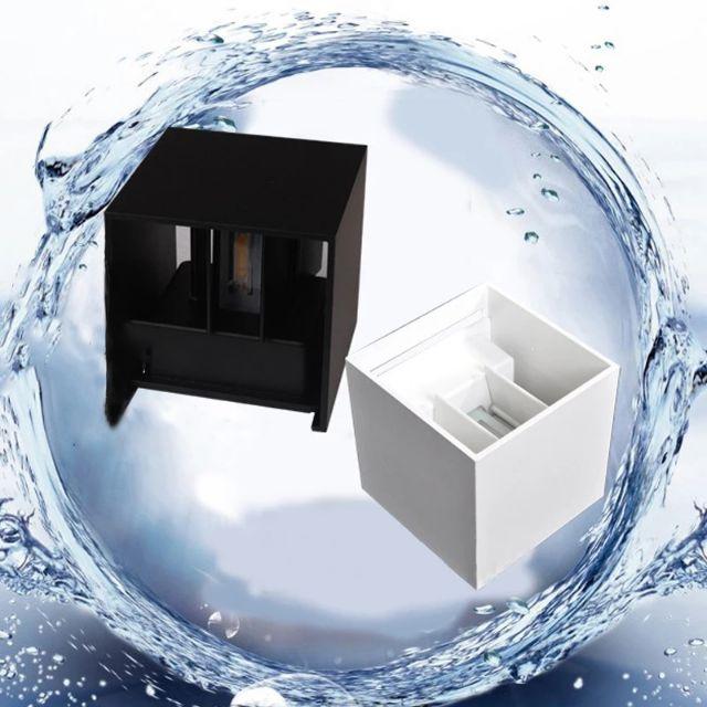 Đèn led gắn tường Đèn tường led hình vuông để ngoài trời, điều chỉnh được góc chiếu, chống nước B9013