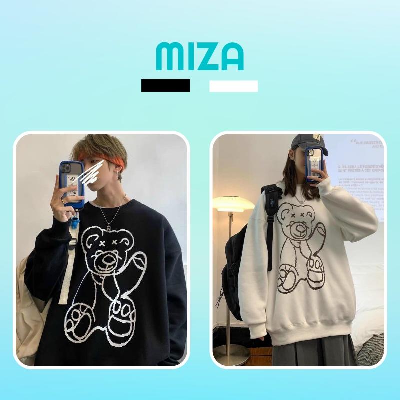 Áo khoác sweater nam nữ unisex form rộng đôi nỉ ngoại local brand đẹp cặp đôi ulzzang hàn quốc oversize dày mịn zip GẤU