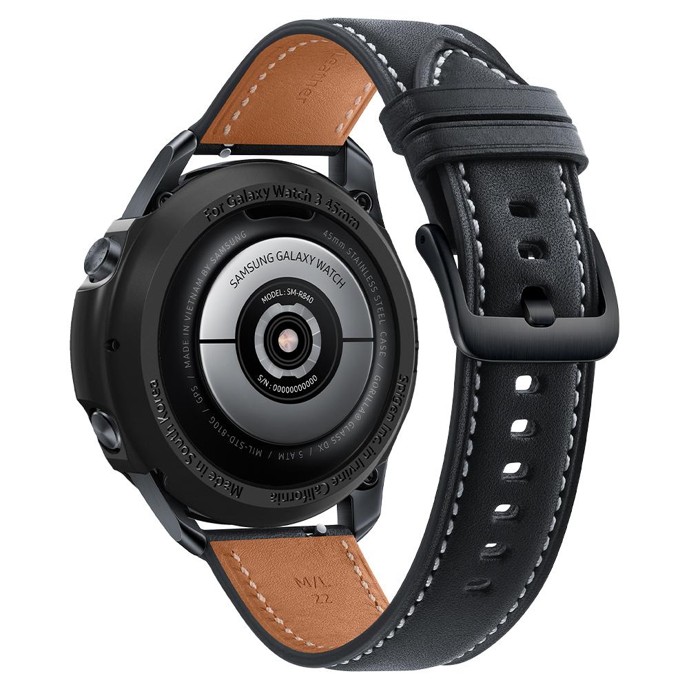 Ốp viền chống sốc Spigen Liquid Air màu đen cho Galaxy Watch 3 (45mm) - Hàng nhập khẩu