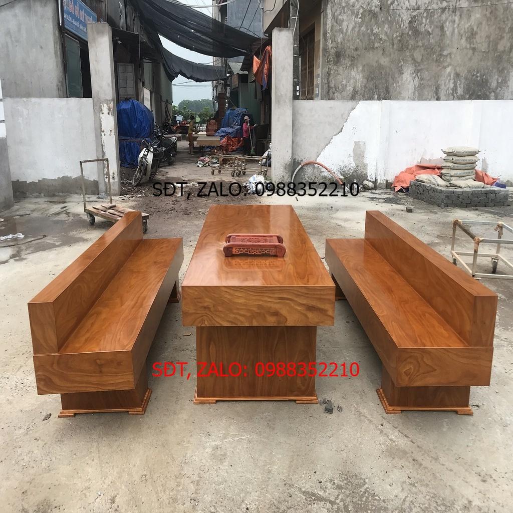 Bộ Bàn Ghế Có Tựa K3 Gỗ Cẩm Vàng