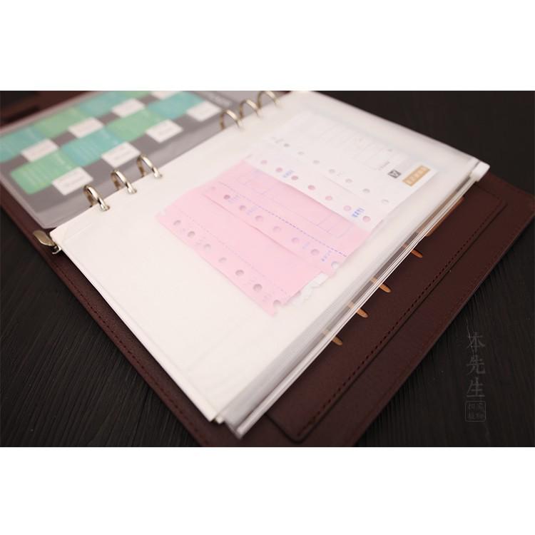 Túi zip đựng sticker và đựng thẻ cho sổ Còng planner A6