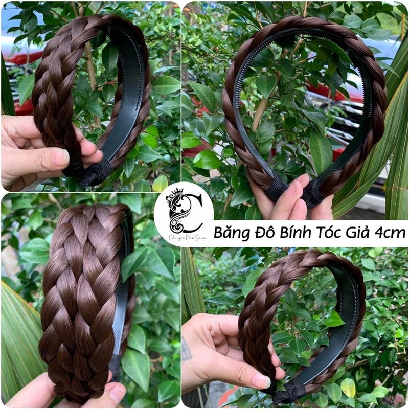 Cài bờm tóc giả tết bính to 4cm
