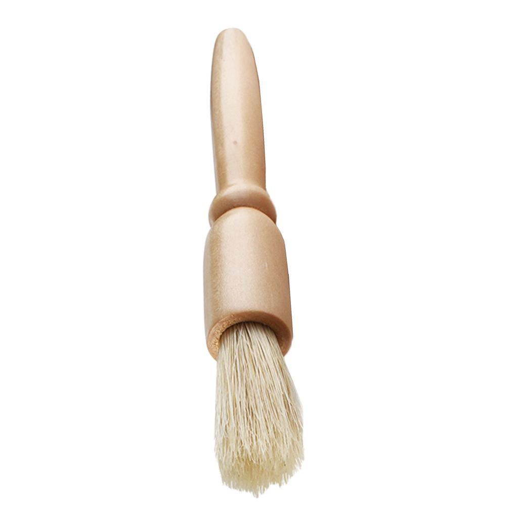 Espresso Coffee Grinder Cleaning Brush/Smooth Wooden Handle/Natural Bristles